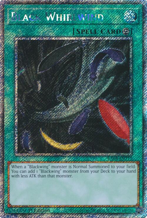 Black Whirlwind (Platinum Secret Rare) [RA03-EN219] Platinum Secret Rare | Gear Gaming Bentonville