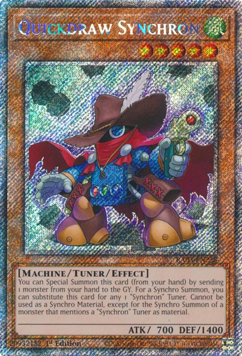 Quickdraw Synchron (Platinum Secret Rare) [RA03-EN228] Platinum Secret Rare | Gear Gaming Bentonville