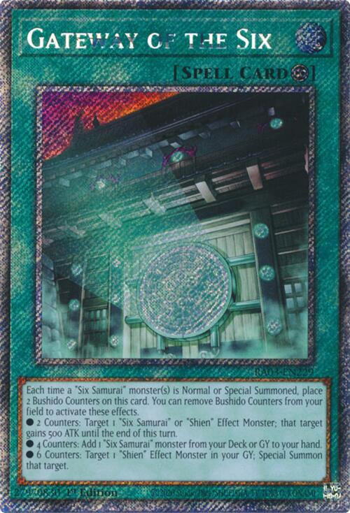 Gateway of the Six (Platinum Secret Rare) [RA03-EN229] Platinum Secret Rare | Gear Gaming Bentonville