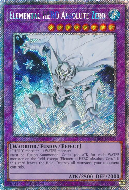 Elemental HERO Absolute Zero (Platinum Secret Rare) [RA03-EN231] Platinum Secret Rare | Gear Gaming Bentonville