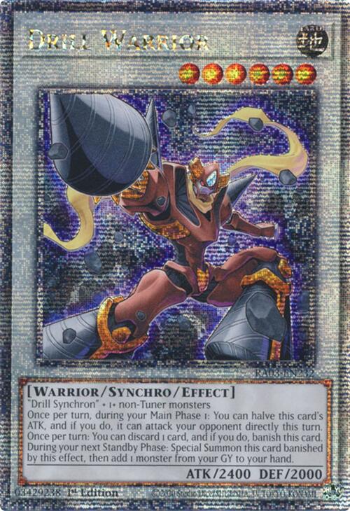 Drill Warrior (Quarter Century Secret Rare) [RA03-EN232] Quarter Century Secret Rare | Gear Gaming Bentonville
