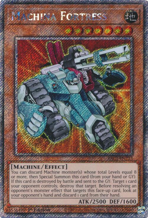 Machina Fortress (Platinum Secret Rare) [RA03-EN233] Platinum Secret Rare | Gear Gaming Bentonville