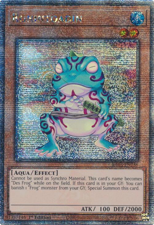 Ronintoadin (Quarter Century Secret Rare) [RA03-EN236] Quarter Century Secret Rare | Gear Gaming Bentonville