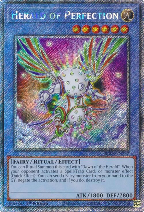 Herald of Perfection (Platinum Secret Rare) [RA03-EN237] Platinum Secret Rare | Gear Gaming Bentonville