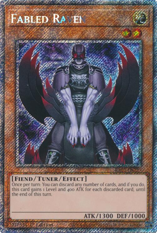 Fabled Raven (Platinum Secret Rare) [RA03-EN239] Platinum Secret Rare | Gear Gaming Bentonville