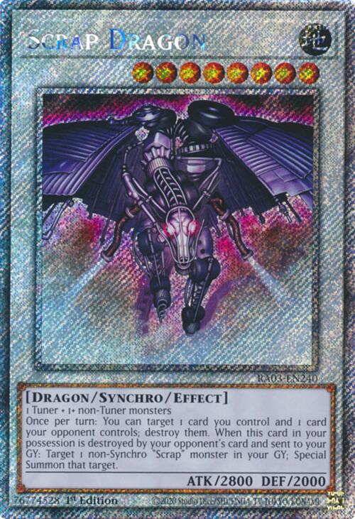 Scrap Dragon (Platinum Secret Rare) [RA03-EN240] Platinum Secret Rare | Gear Gaming Bentonville