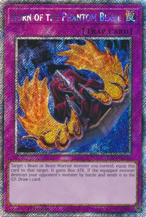Horn of the Phantom Beast (Platinum Secret Rare) [RA03-EN241] Platinum Secret Rare | Gear Gaming Bentonville
