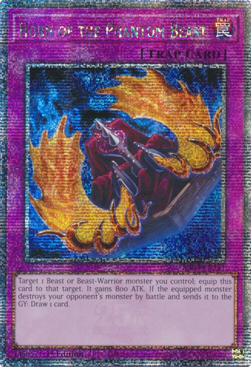 Horn of the Phantom Beast (Quarter Century Secret Rare) [RA03-EN241] Quarter Century Secret Rare | Gear Gaming Bentonville