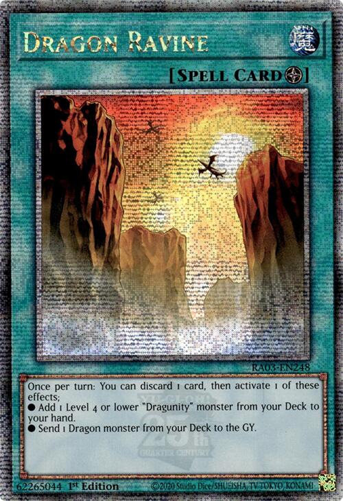 Dragon Ravine (Quarter Century Secret Rare) [RA03-EN248] Quarter Century Secret Rare | Gear Gaming Bentonville