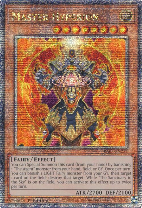 Master Hyperion (Quarter Century Secret Rare) [RA03-EN252] Quarter Century Secret Rare | Gear Gaming Bentonville