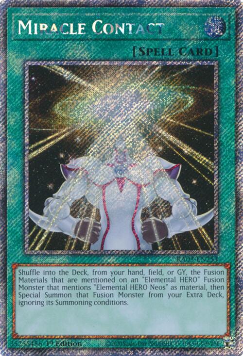 Miracle Contact (Platinum Secret Rare) [RA03-EN253] Platinum Secret Rare | Gear Gaming Bentonville