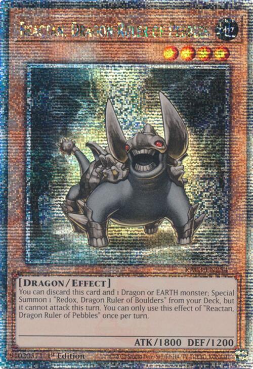 Reactan, Dragon Ruler of Pebbles (Quarter Century Secret Rare) [RA03-EN254] Quarter Century Secret Rare | Gear Gaming Bentonville