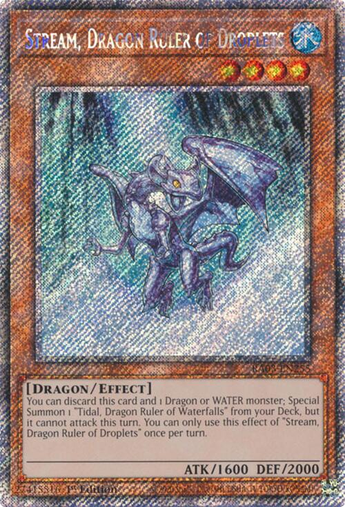 Stream, Dragon Ruler of Droplets (Platinum Secret Rare) [RA03-EN255] Platinum Secret Rare | Gear Gaming Bentonville