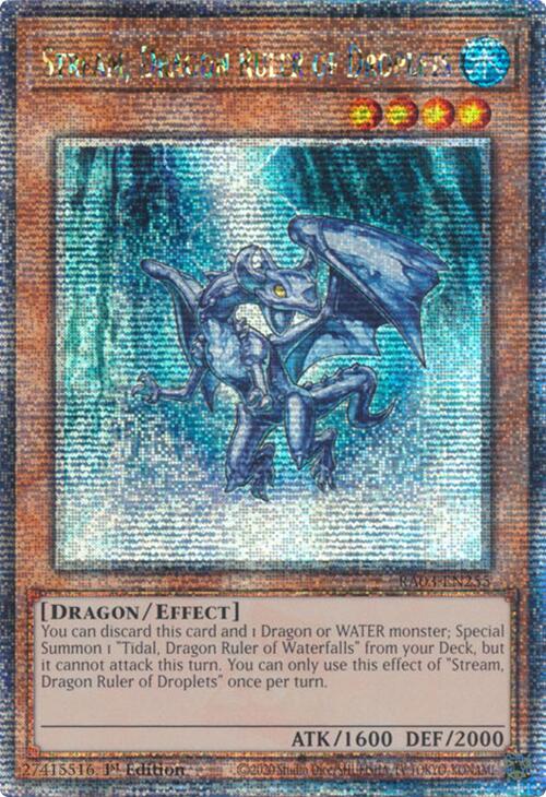 Stream, Dragon Ruler of Droplets (Quarter Century Secret Rare) [RA03-EN255] Quarter Century Secret Rare | Gear Gaming Bentonville