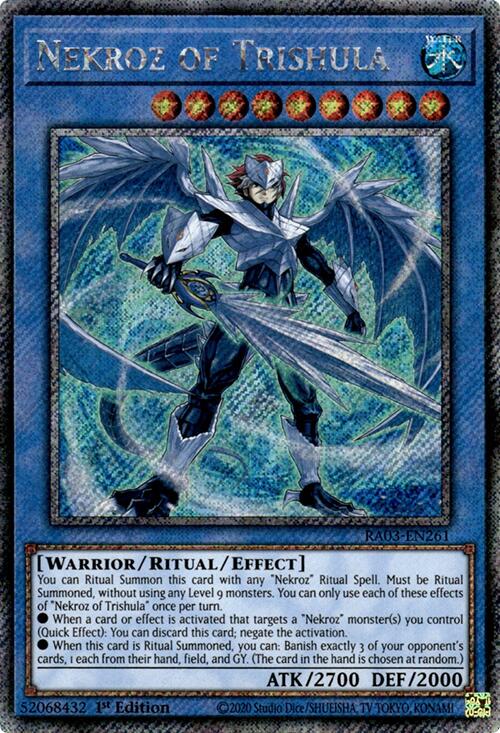 Nekroz of Trishula (Platinum Secret Rare) [RA03-EN261] Platinum Secret Rare | Gear Gaming Bentonville