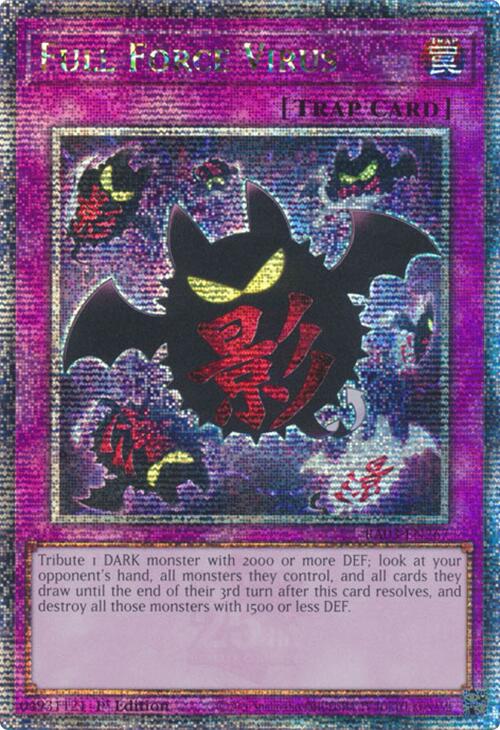 Full Force Virus (Quarter Century Secret Rare) [RA03-EN267] Quarter Century Secret Rare | Gear Gaming Bentonville