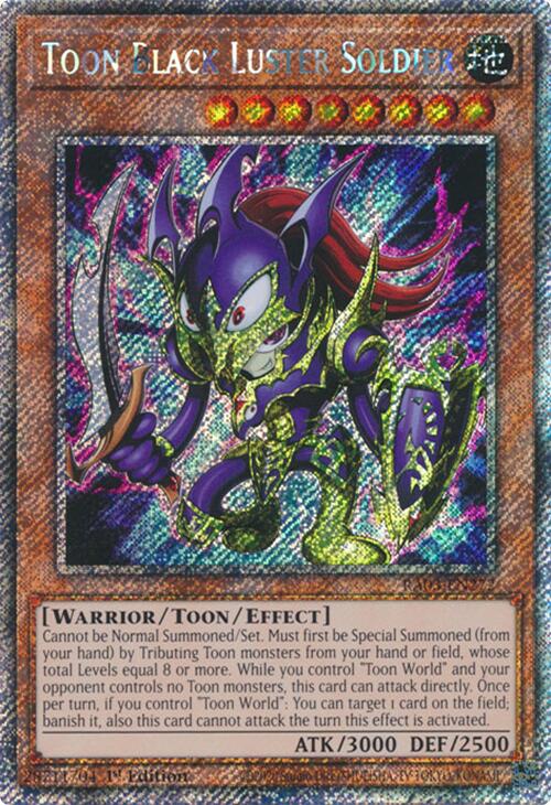 Toon Black Luster Soldier (Platinum Secret Rare) [RA03-EN272] Platinum Secret Rare | Gear Gaming Bentonville
