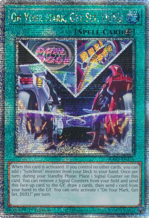On Your Mark, Get Set, DUEL! (Quarter Century Secret Rare) [RA03-EN276] Quarter Century Secret Rare | Gear Gaming Bentonville