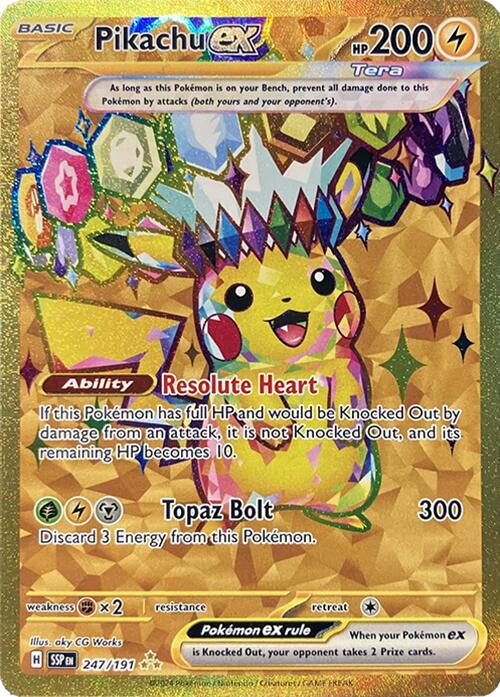 Pikachu ex (247/191) [Scarlet & Violet: Surging Sparks] | Gear Gaming Bentonville