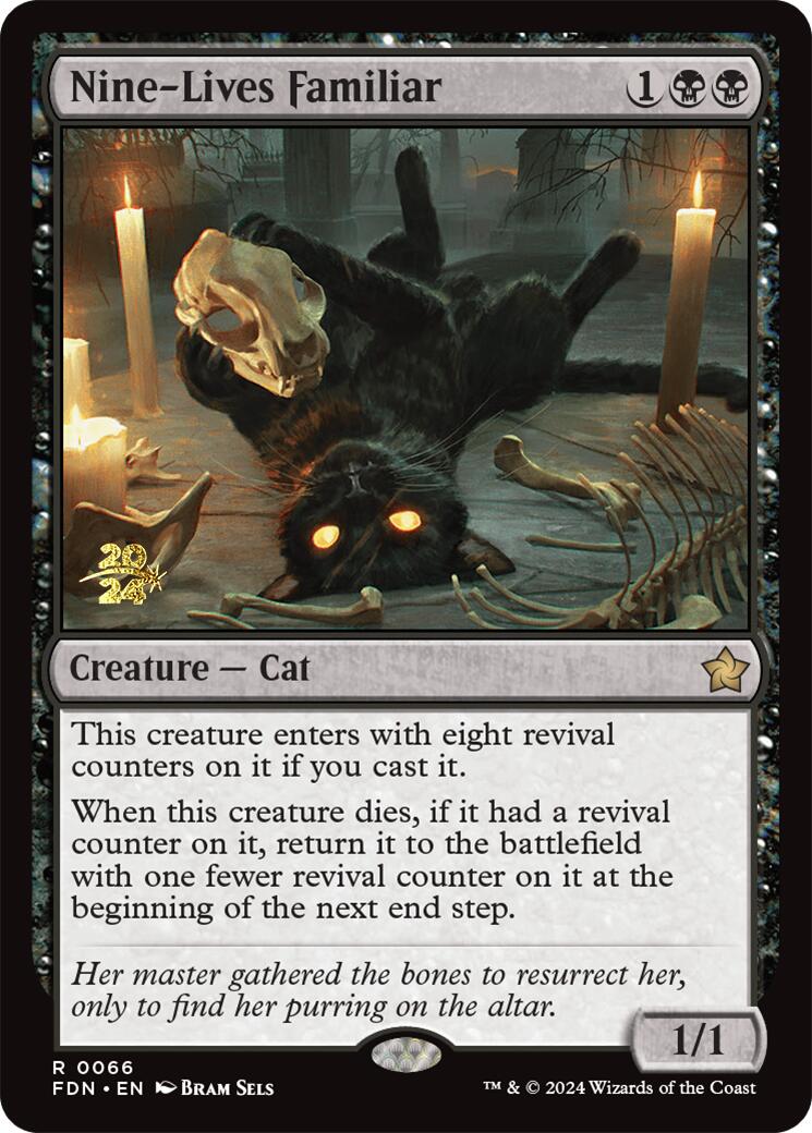 Nine-Lives Familiar [Foundations Prerelease Promos] | Gear Gaming Bentonville