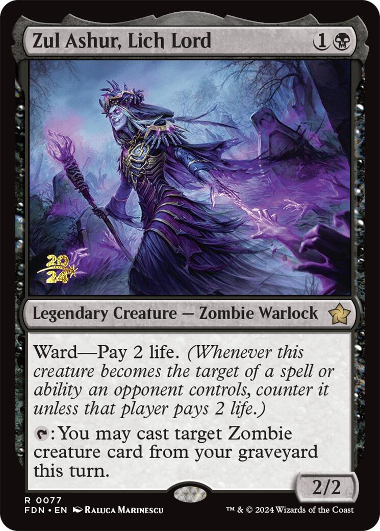 Zul Ashur, Lich Lord [Foundations Prerelease Promos] | Gear Gaming Bentonville