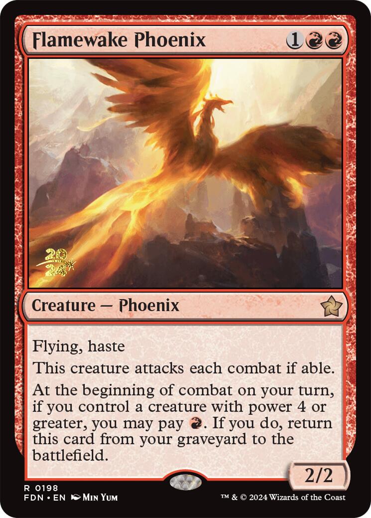 Flamewake Phoenix [Foundations Prerelease Promos] | Gear Gaming Bentonville