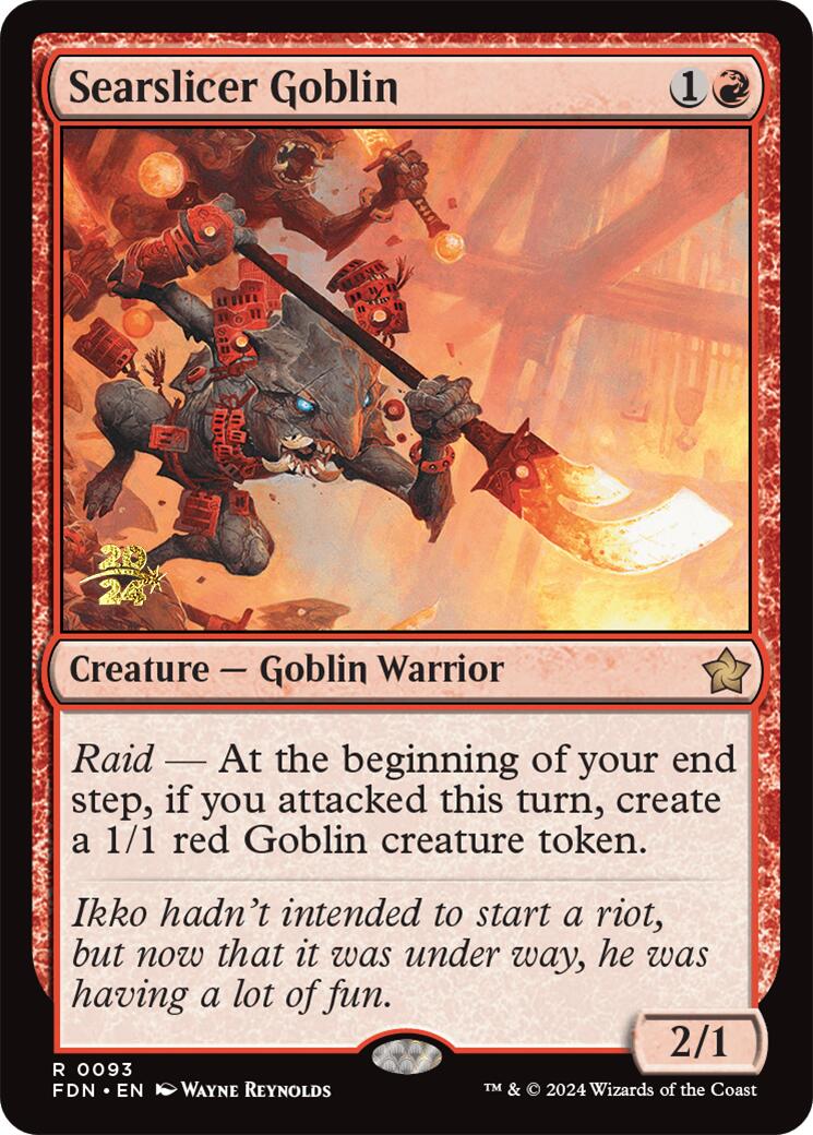 Searslicer Goblin [Foundations Prerelease Promos] | Gear Gaming Bentonville