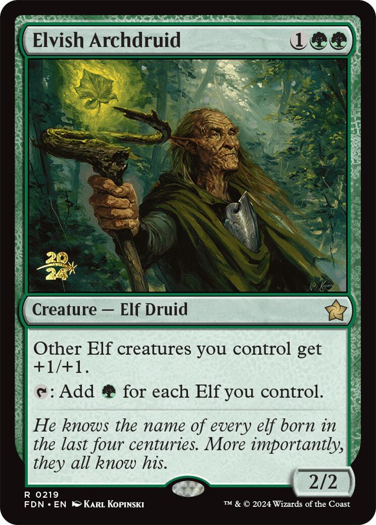 Elvish Archdruid [Foundations Prerelease Promos] | Gear Gaming Bentonville