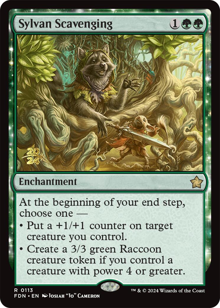 Sylvan Scavenging [Foundations Prerelease Promos] | Gear Gaming Bentonville