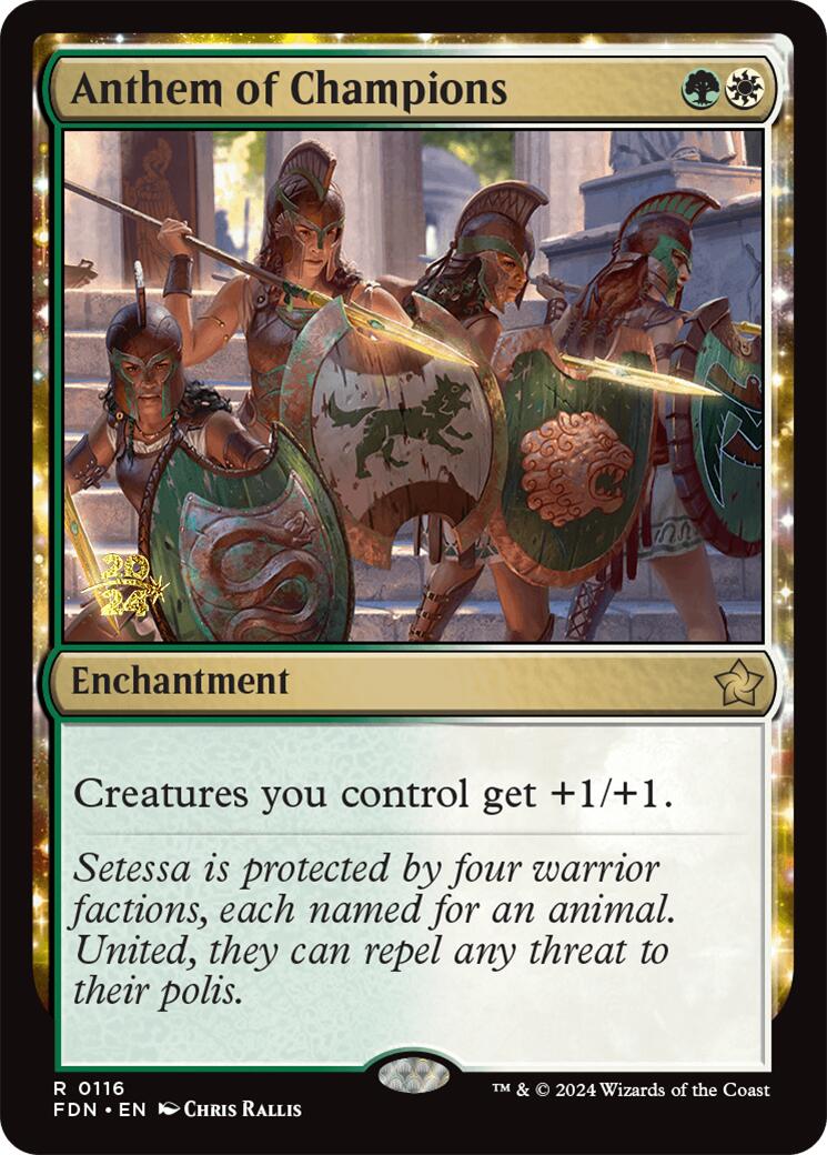 Anthem of Champions [Foundations Prerelease Promos] | Gear Gaming Bentonville