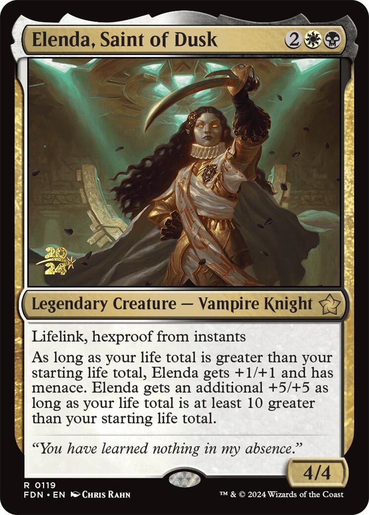 Elenda, Saint of Dusk [Foundations Prerelease Promos] | Gear Gaming Bentonville