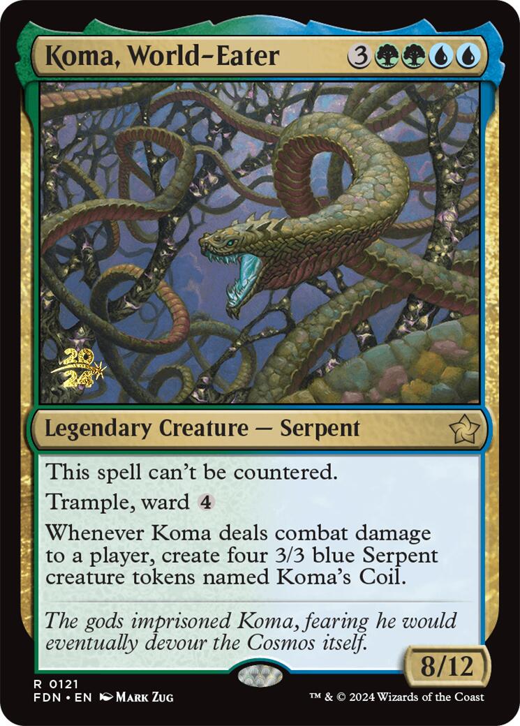 Koma, World-Eater [Foundations Prerelease Promos] | Gear Gaming Bentonville