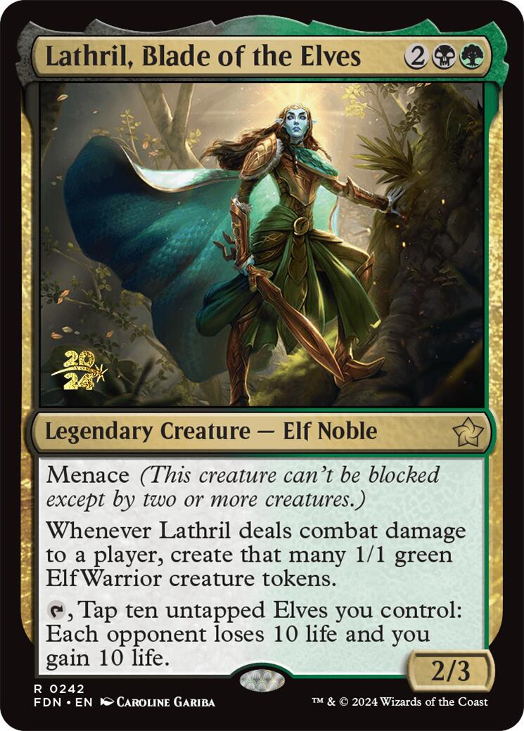 Lathril, Blade of the Elves [Foundations Prerelease Promos] | Gear Gaming Bentonville