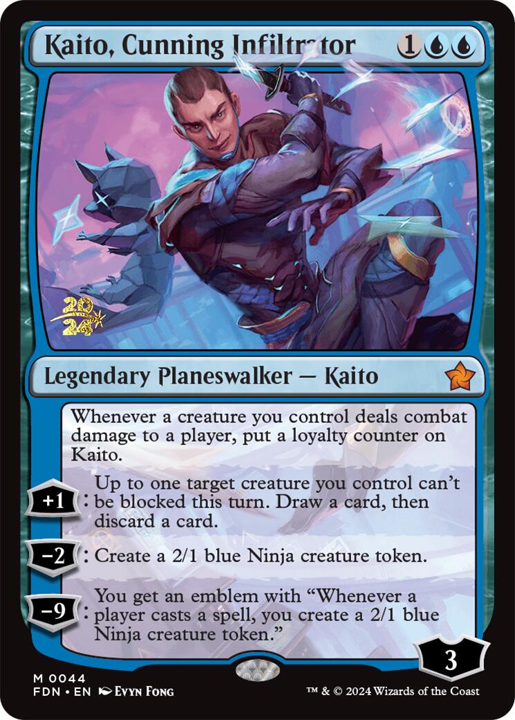 Kaito, Cunning Infiltrator [Foundations Prerelease Promos] | Gear Gaming Bentonville