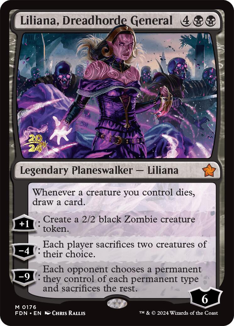 Liliana, Dreadhorde General [Foundations Prerelease Promos] | Gear Gaming Bentonville