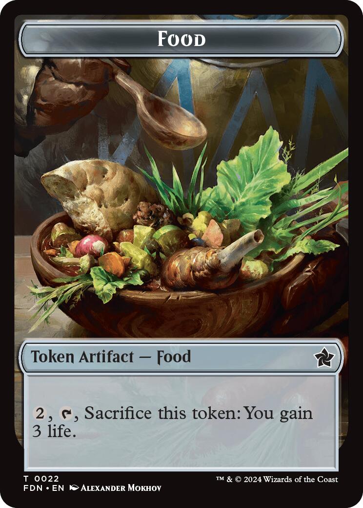 Food // Treasure Double-Sided Token [Foundations Tokens] | Gear Gaming Bentonville