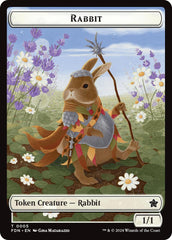 Rabbit // Soldier Double-Sided Token [Foundations Tokens] | Gear Gaming Bentonville