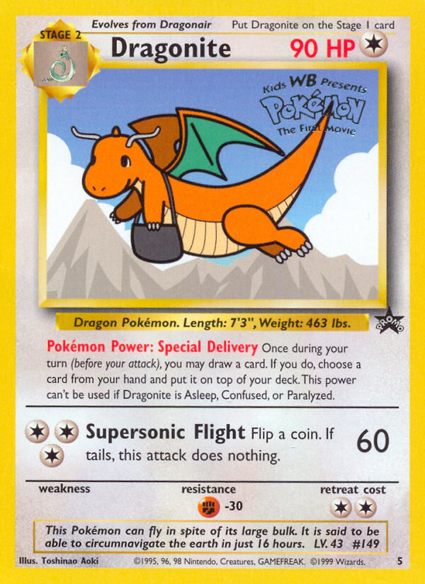 Dragonite (5) [Wizards of the Coast: Black Star Promos] | Gear Gaming Bentonville