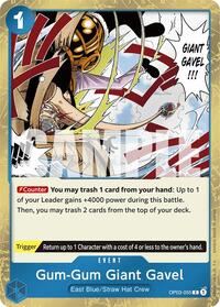 Gum-Gum Giant Gavel (Jolly Roger Foil) [Premium Booster -The Best-] | Gear Gaming Bentonville
