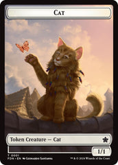 Spirit // Cat (0001) Doubled-Sided Token [Foundations Tokens] | Gear Gaming Bentonville