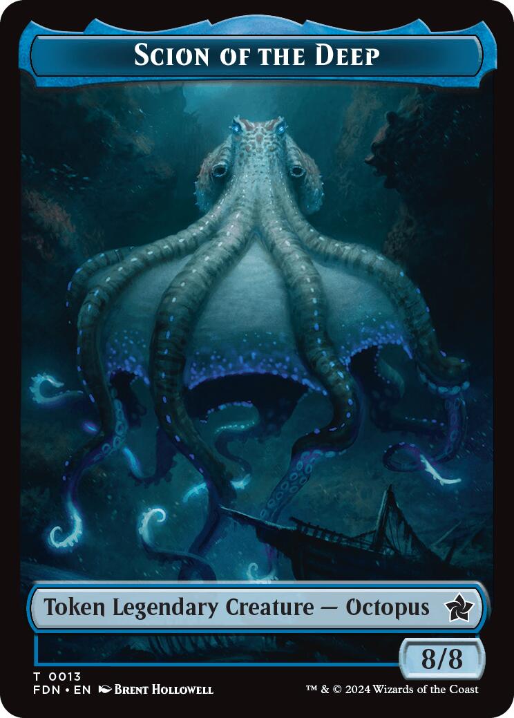 Scion of the Deep // Koma's Coil Doubled-Sided Token [Foundations Tokens] | Gear Gaming Bentonville