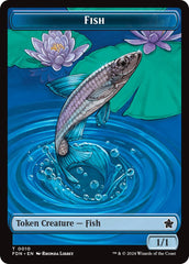 Faerie // Fish Doubled-Sided Token [Foundations Tokens] | Gear Gaming Bentonville