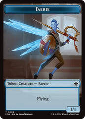 Faerie // Fish Doubled-Sided Token [Foundations Tokens] | Gear Gaming Bentonville