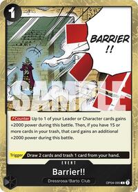 Barrier!! (Jolly Roger Foil) [Premium Booster -The Best-] | Gear Gaming Bentonville