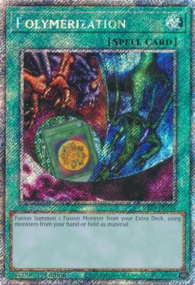 Polymerization (Alternate Art) (Platinum Secret Rare) [RA03-EN051] Platinum Secret Rare | Gear Gaming Bentonville