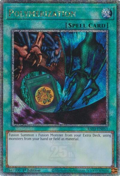 Polymerization (Alternate Art) (Quarter Century Secret Rare) [RA03-EN051] Quarter Century Secret Rare | Gear Gaming Bentonville