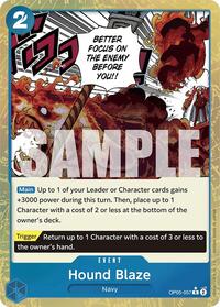 Hound Blaze (Textured Foil) [Premium Booster -The Best-] | Gear Gaming Bentonville