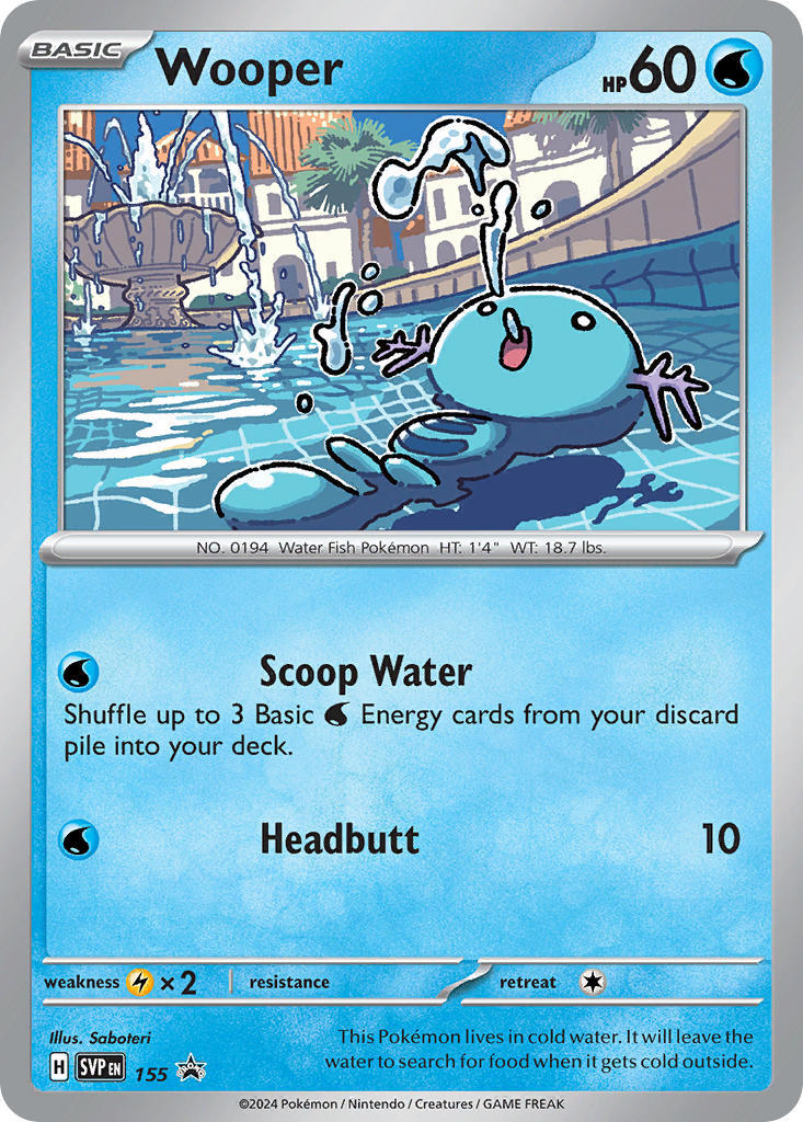 Wooper (155) [Scarlet & Violet: Black Star Promos] | Gear Gaming Bentonville