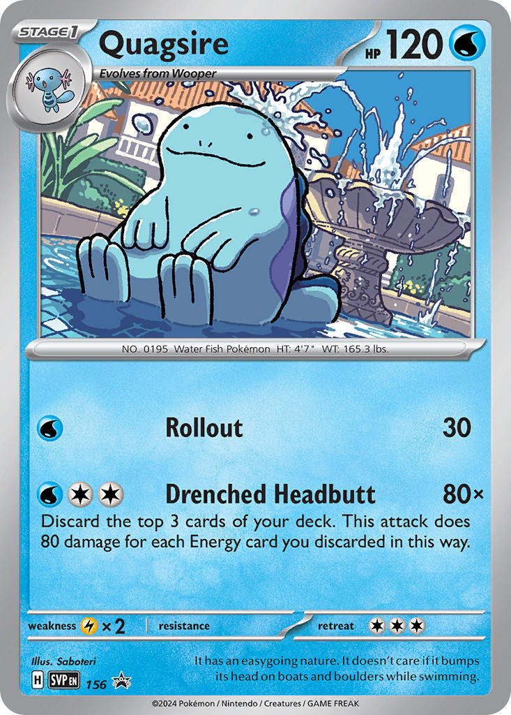 Quagsire (156) [Scarlet & Violet: Black Star Promos] | Gear Gaming Bentonville