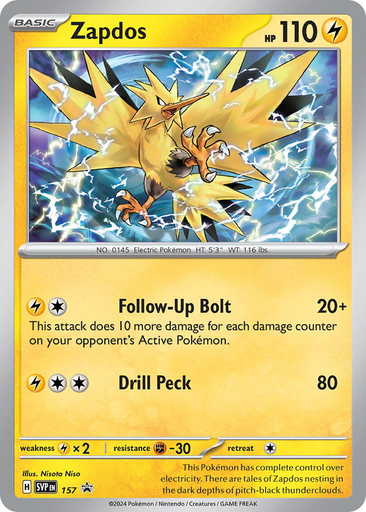 Zapdos (157) [Scarlet & Violet: Black Star Promos] | Gear Gaming Bentonville